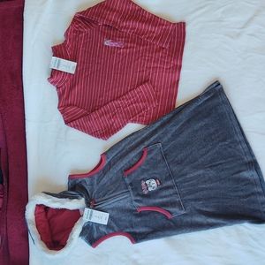 Gymboree Tiger Love size 6 gray and red jumper, turtleneck